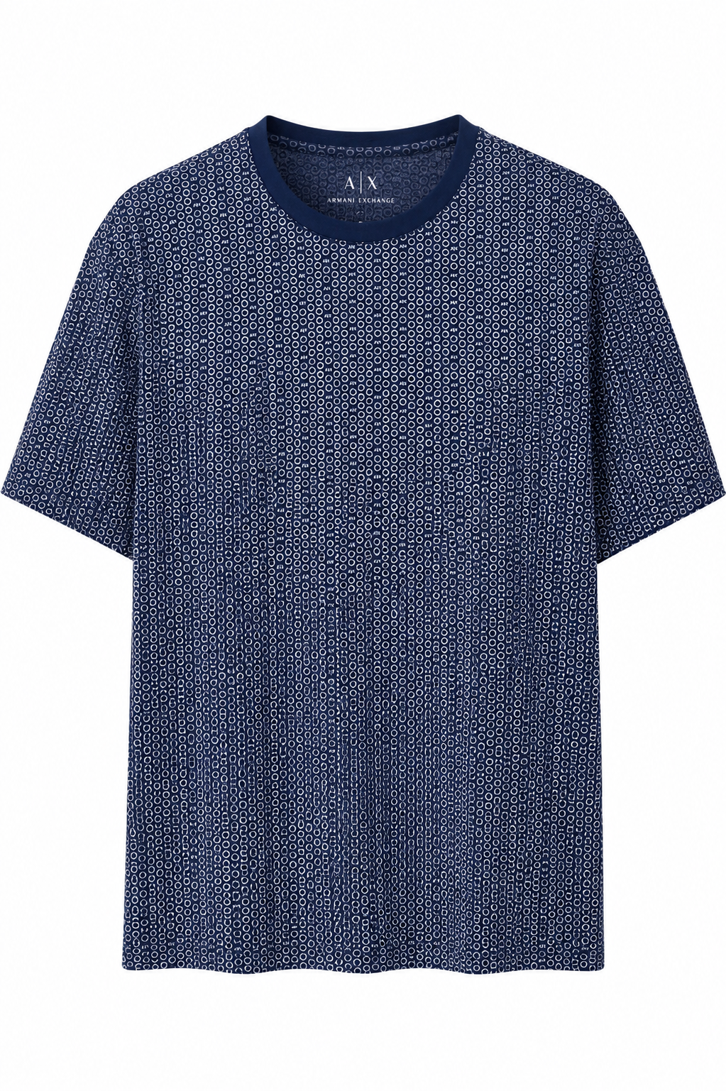 Playera Armani Exchange Multi Logo Navy