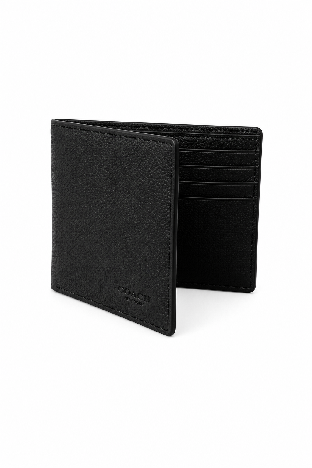 Cartera Delgada Coach Black