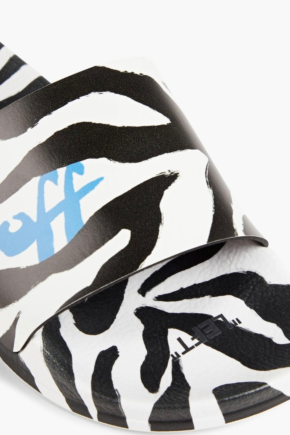 Sandalias Off White Zebra Print