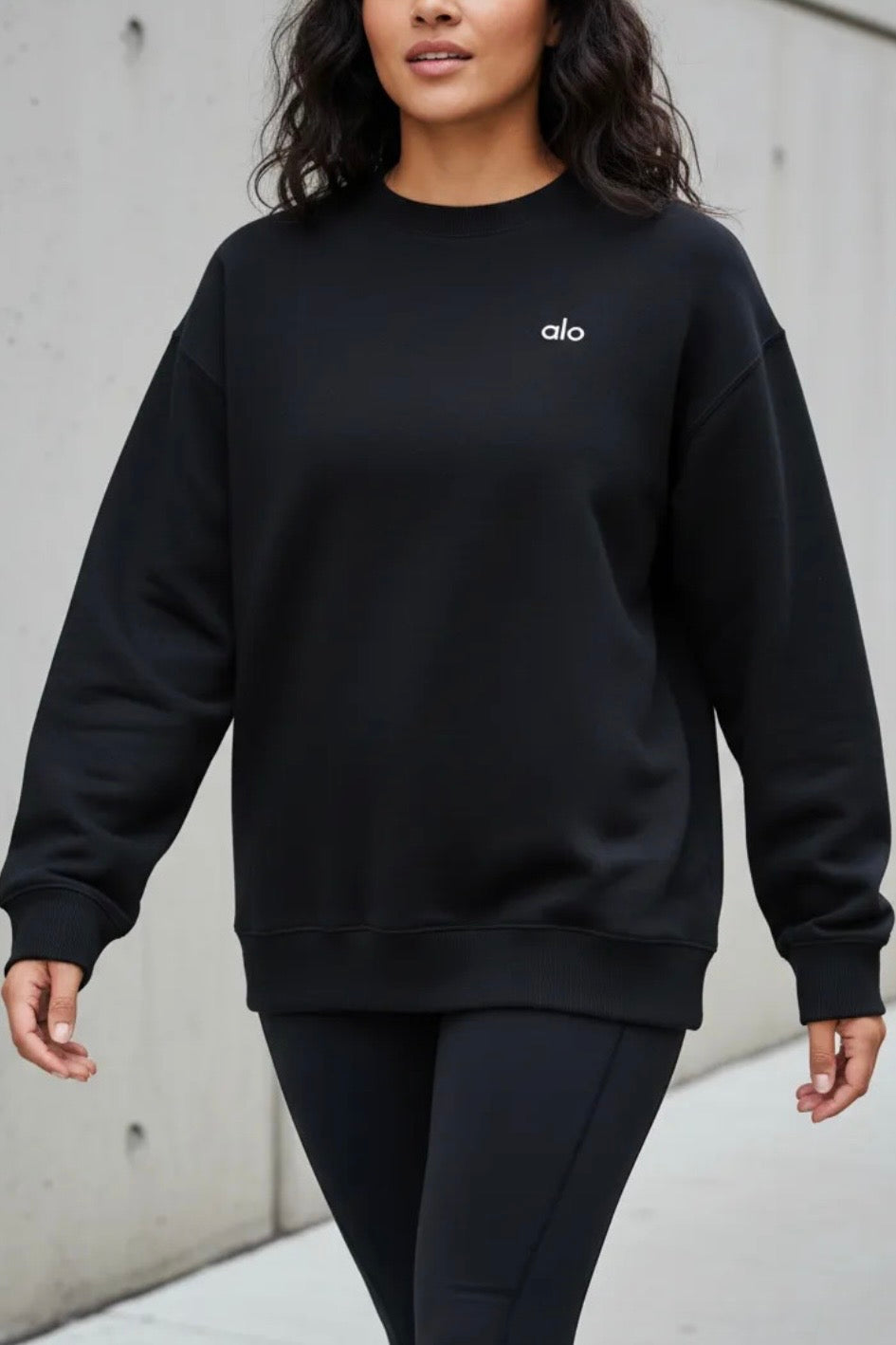 Sweater Alo Yoga Oversize Black