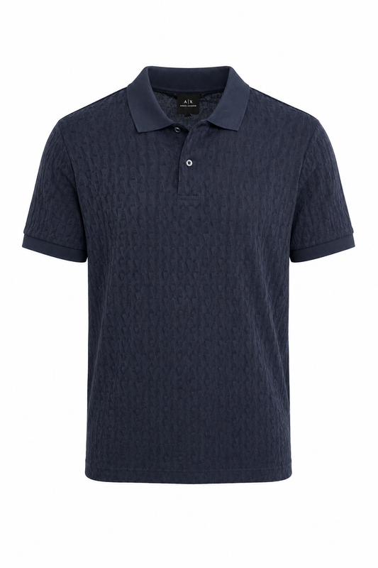 Polo Armani Exchange Multi Estampado Navy