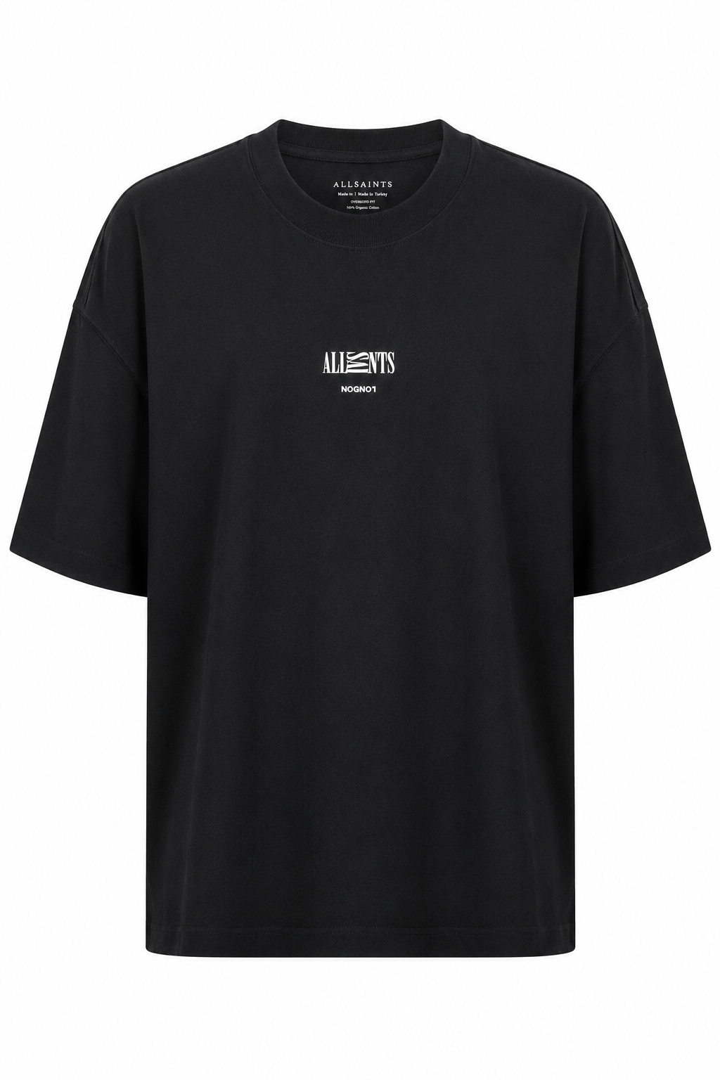 Playera AllSaints Oversize Black