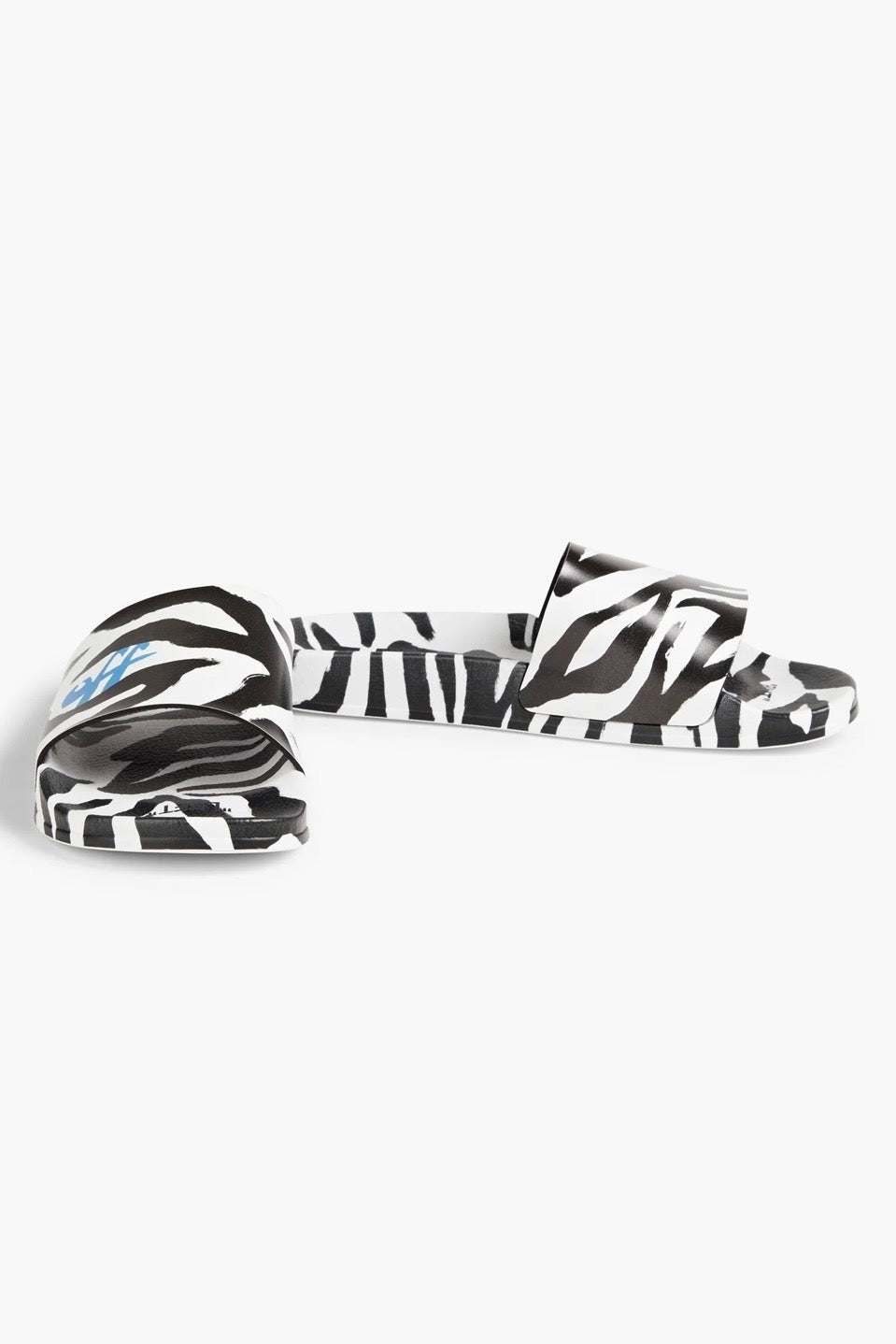 Sandalias Off White Zebra Print