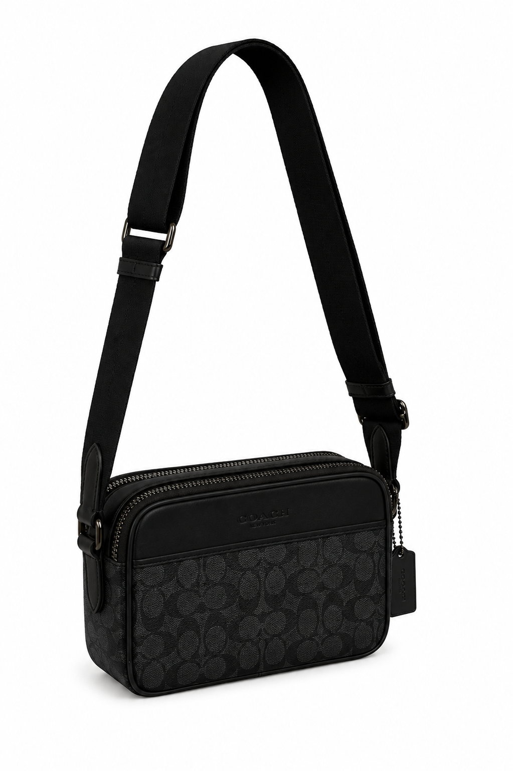 Crossbody Coach Black Monogram