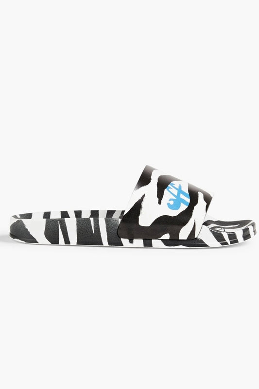 Sandalias Off White Zebra Print