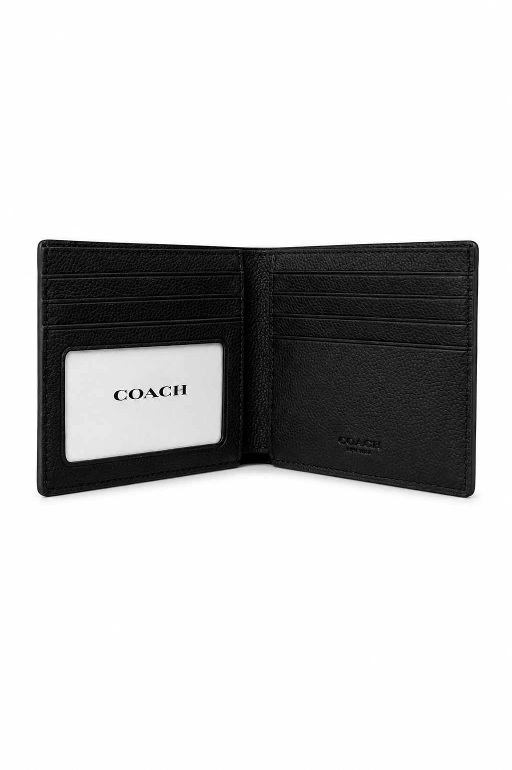 Cartera Delgada Coach Black