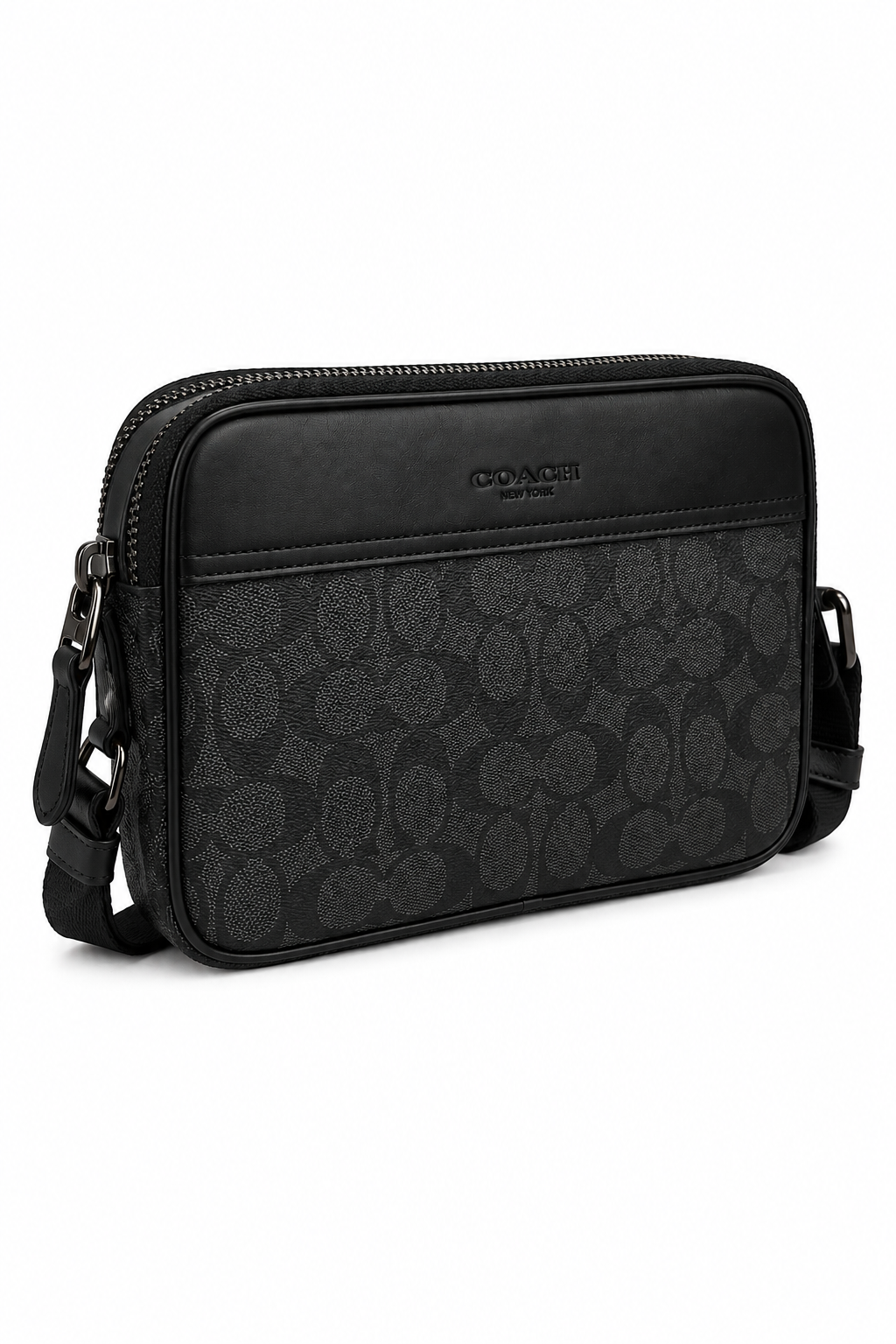 Crossbody Coach Black Monogram