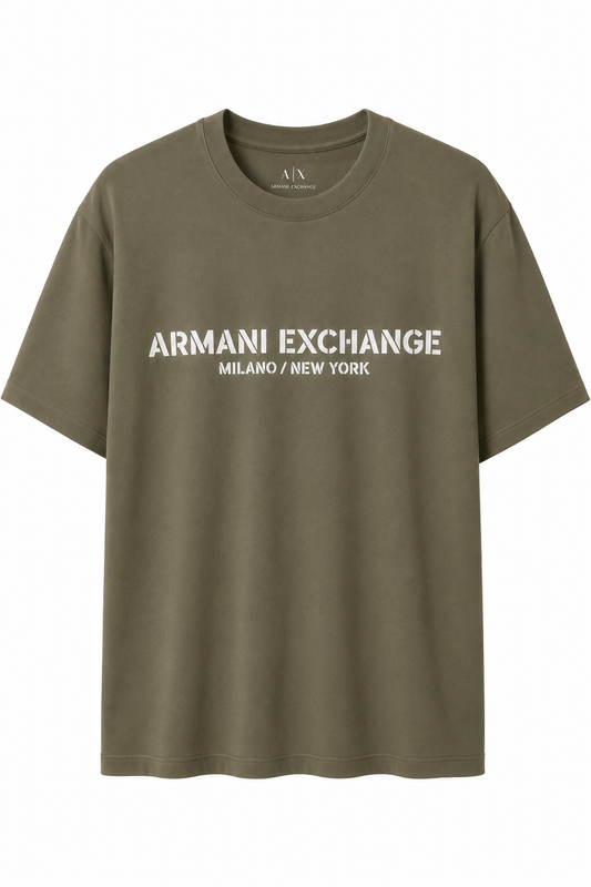 Playera Armani Exchange Verde Militar