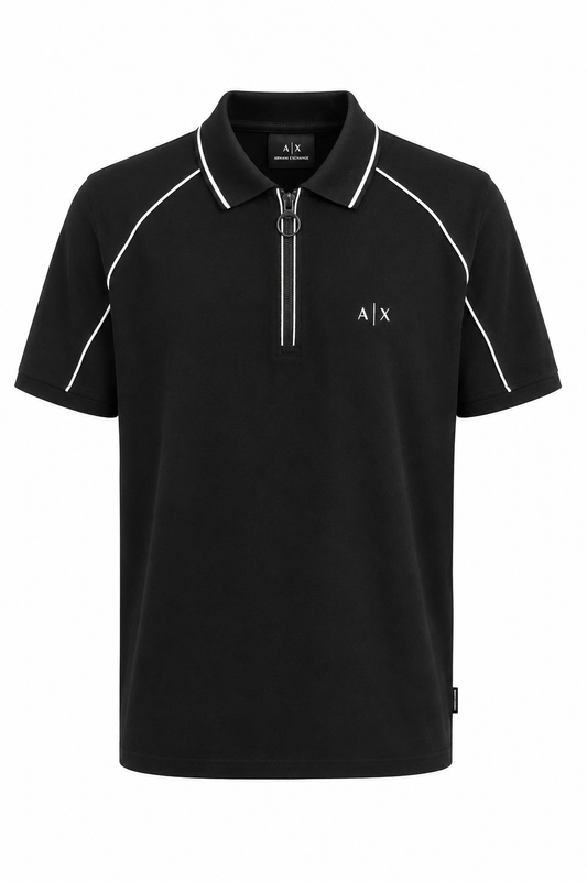 Polo Armani Exchange Lineas Blancas