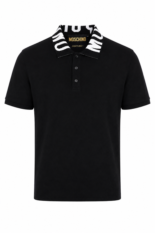 Polo Moschino Black Basic