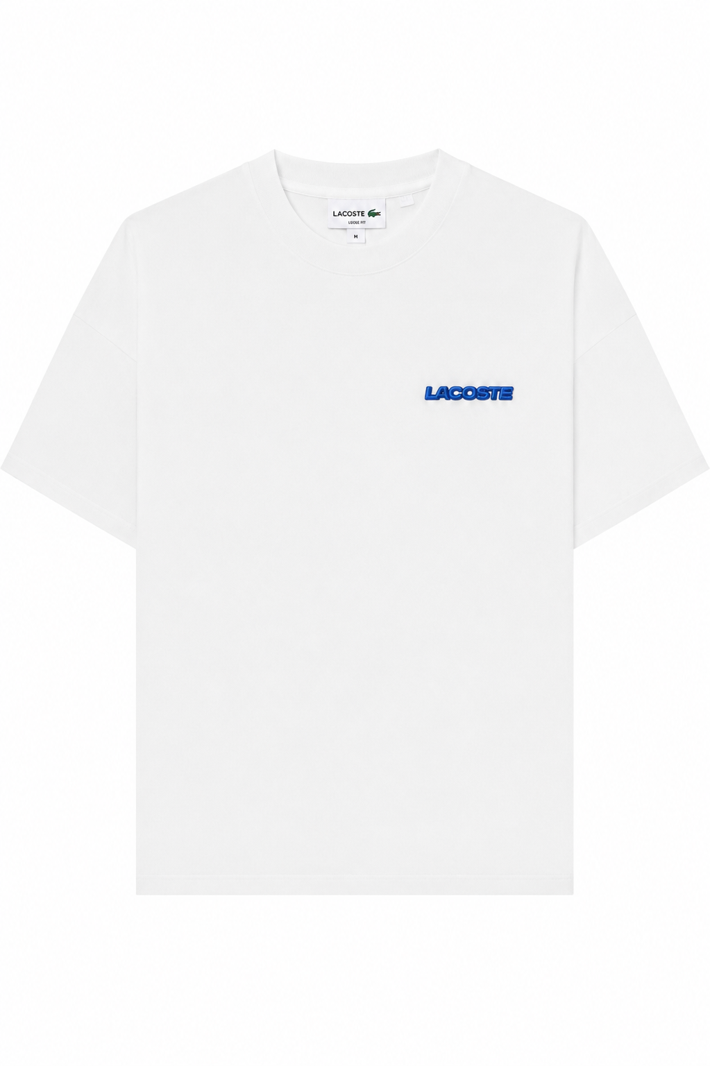 Playera de Flores Loise Fit Lacoste Blanca