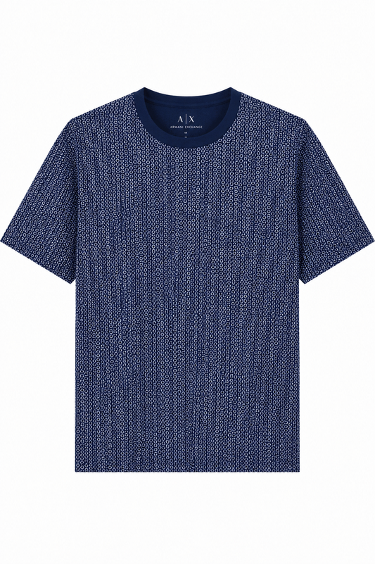 Playera Armani Exchange Multi Logo Navy