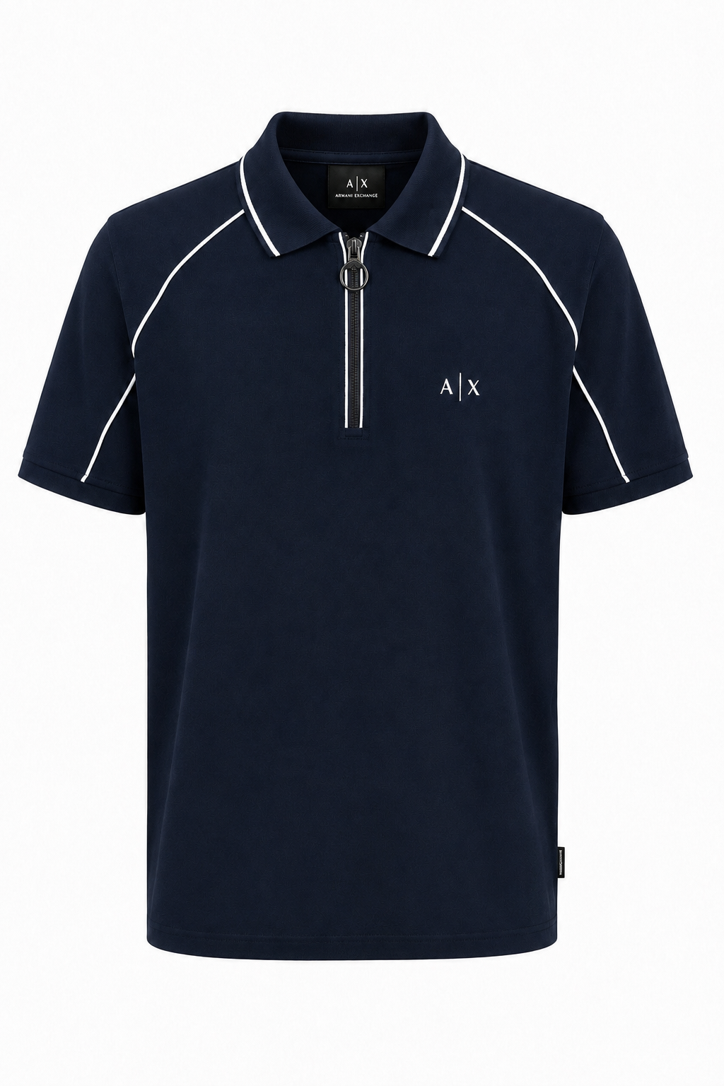 Polo Armani Exchange Lineas Blancas