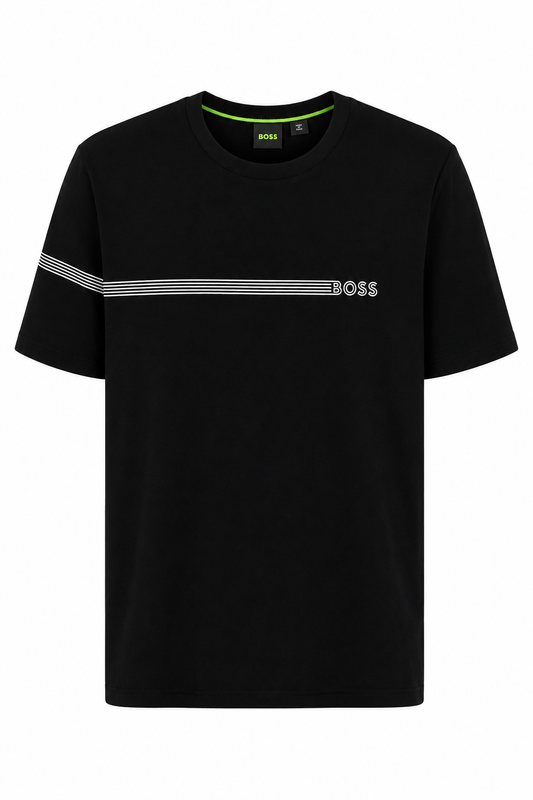 Playera Boss con Rayas Black