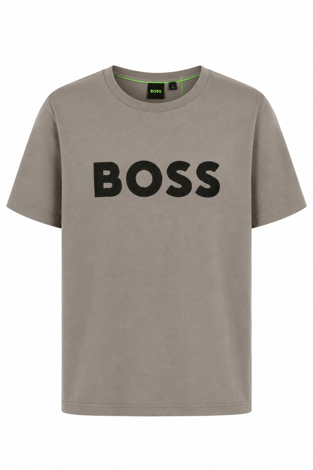 Playera Boss Estampado Malla Taupe