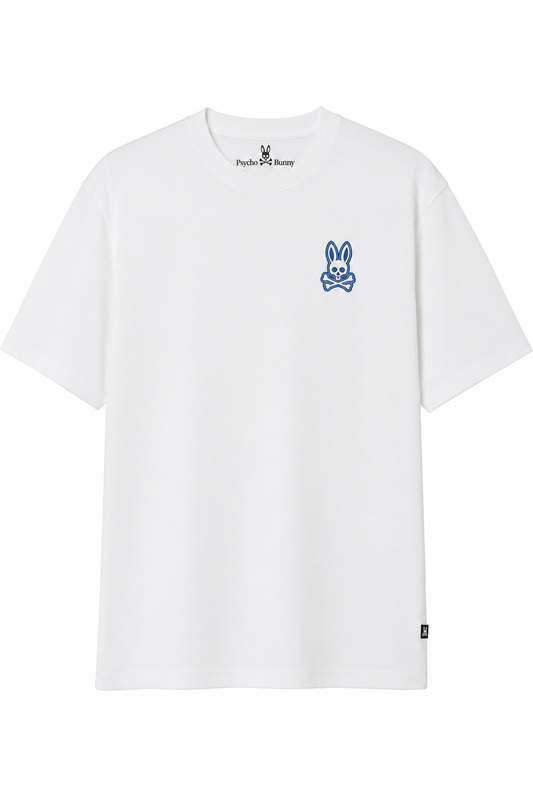 Playera Psycho Bunny White Basic