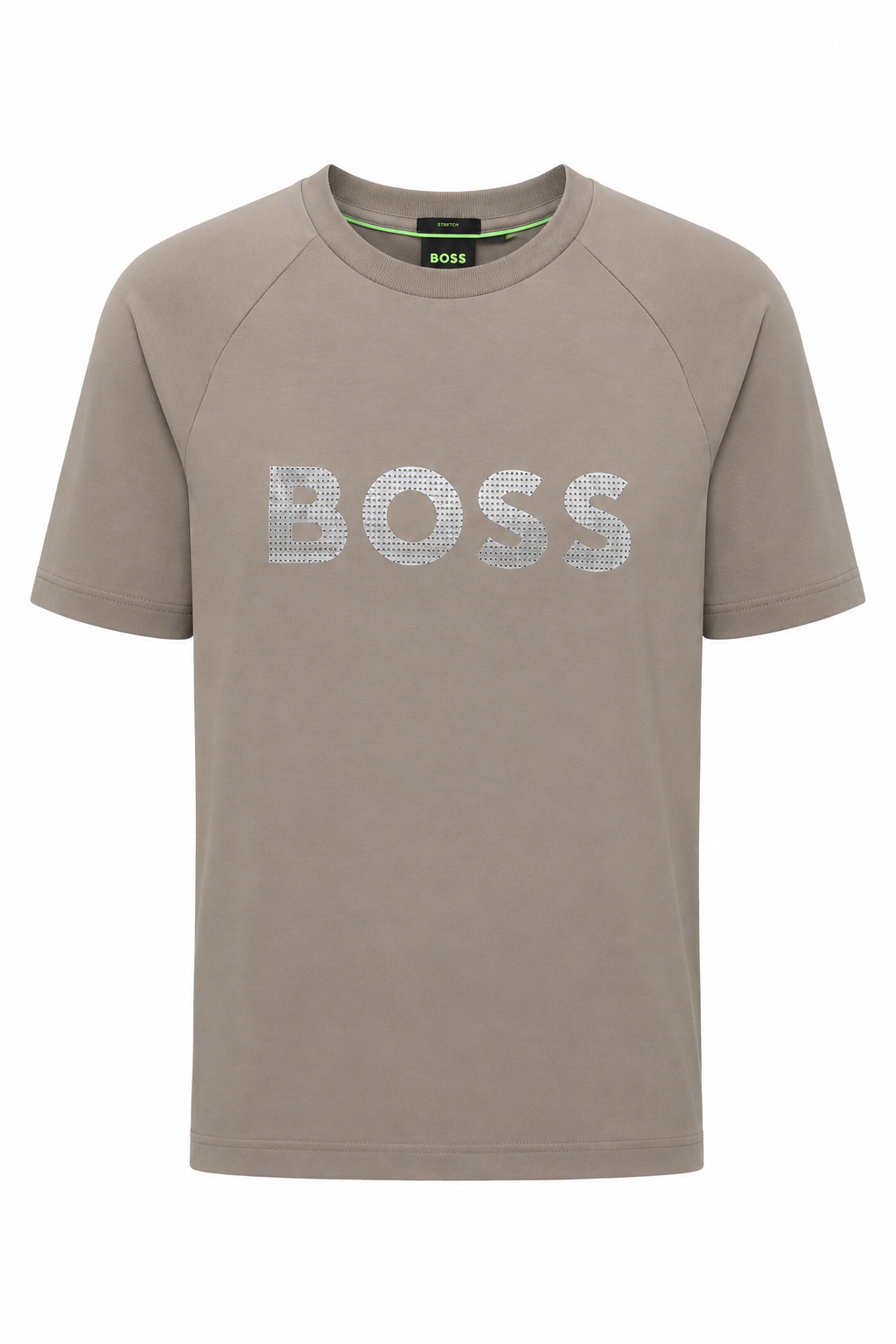 Playera Boss Estampado con Textura Taupe