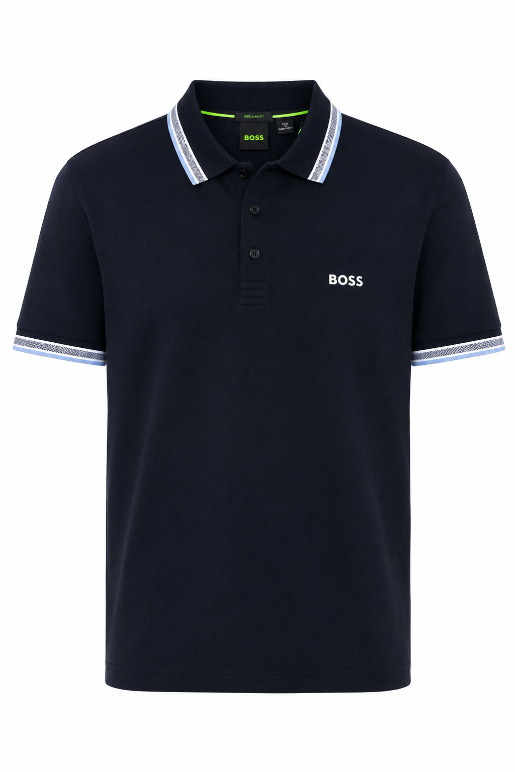 Polo Boss Contrast Stripe Collar