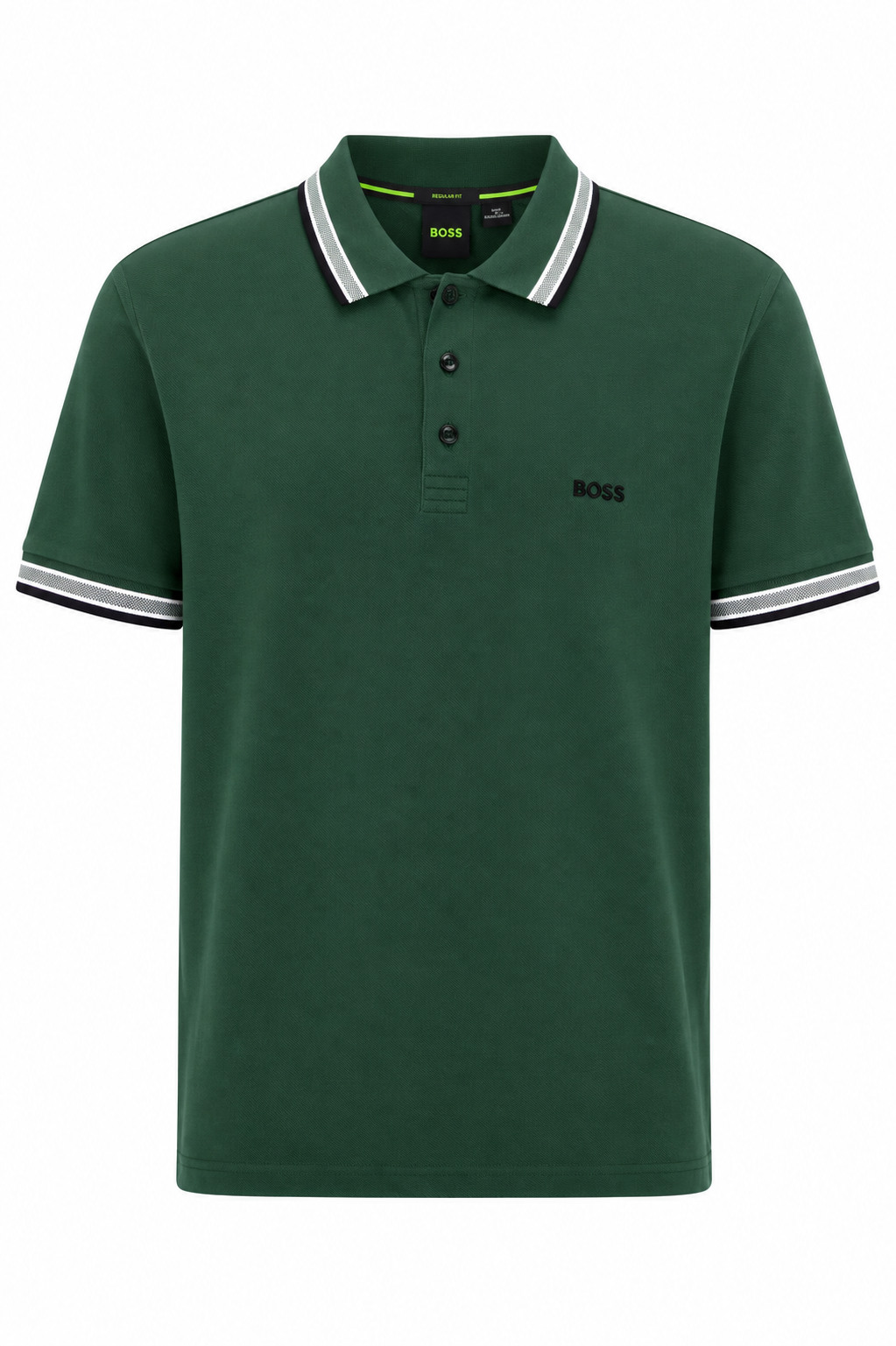 Polo Boss Contrast Stripe Collar