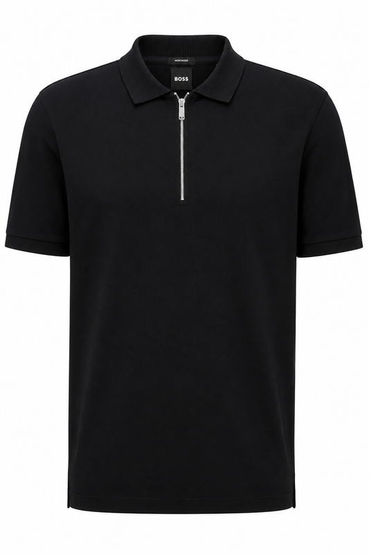 Polo Boss Cierre Black