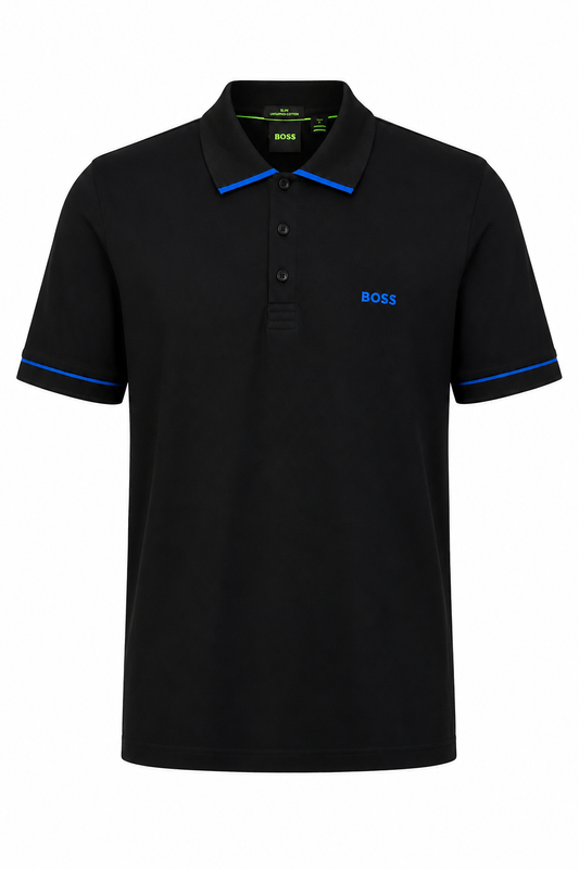 Polo Boss Botones Black