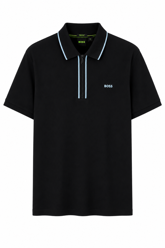 Polo Boss Cierre Black