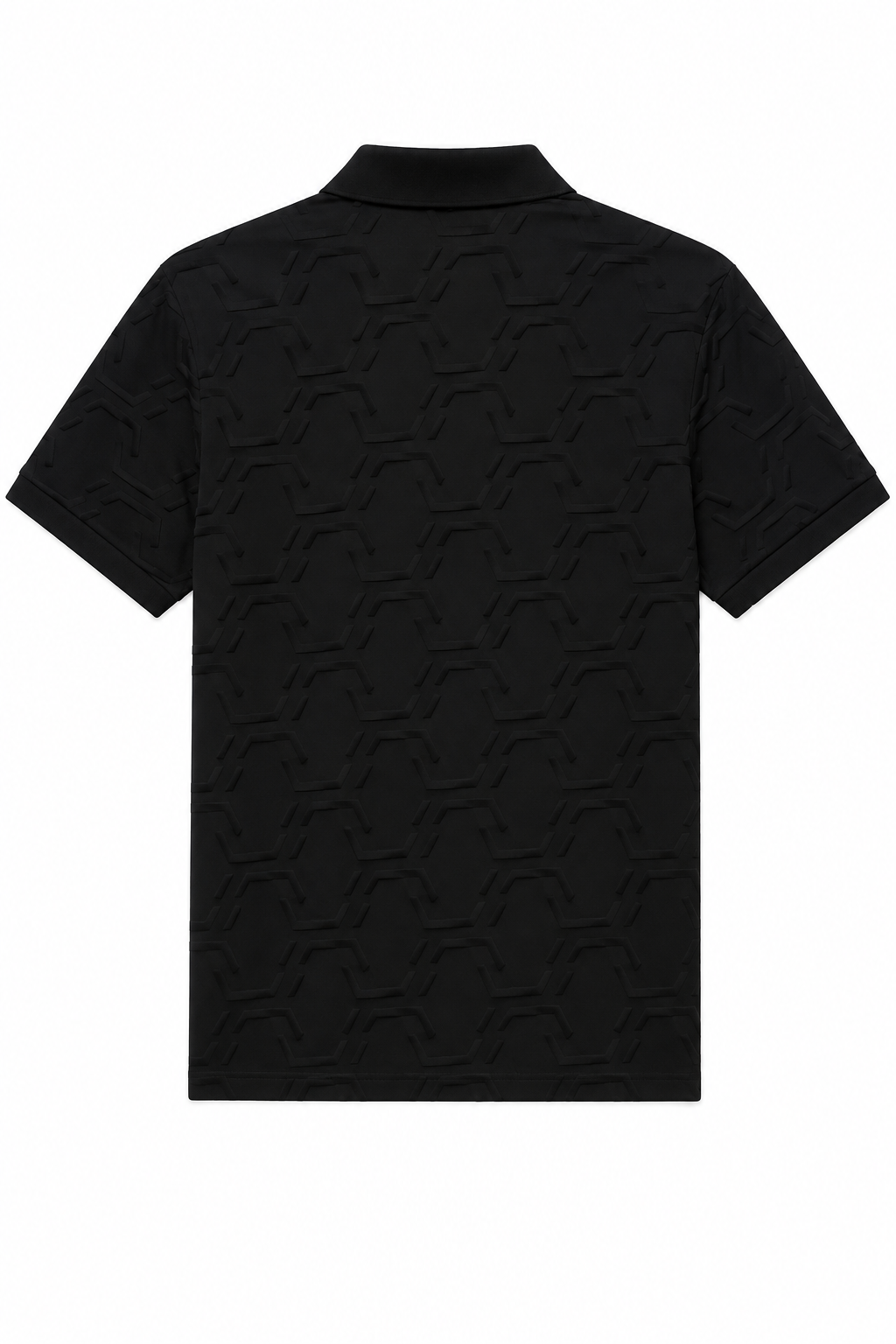 Polo Boss Geometric Jacquard Black