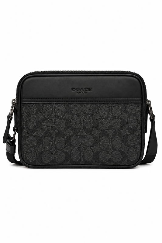 Crossbody Coach Black Monogram